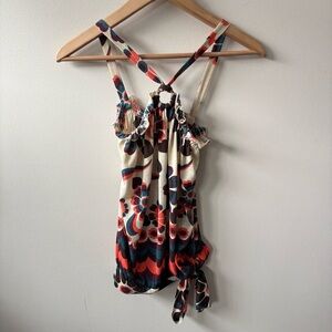 Charlotte Russe Floral Boho Halter Top